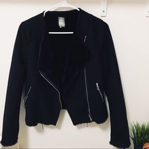 ZARA Furry Motor Jacket
